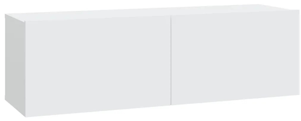 vidaXL Σετ Επίπλων Τηλεόρασης 7 Τεμαχίων Λευκό από Επεξεργασμένο Ξύλο