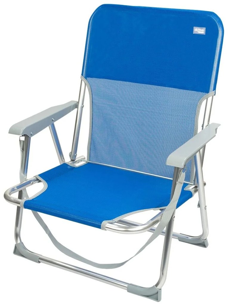 πτυσσόμενη καρέκλα Aktive Gomera Μπλε 44 x 72 x 35 cm (4 Μονάδες)