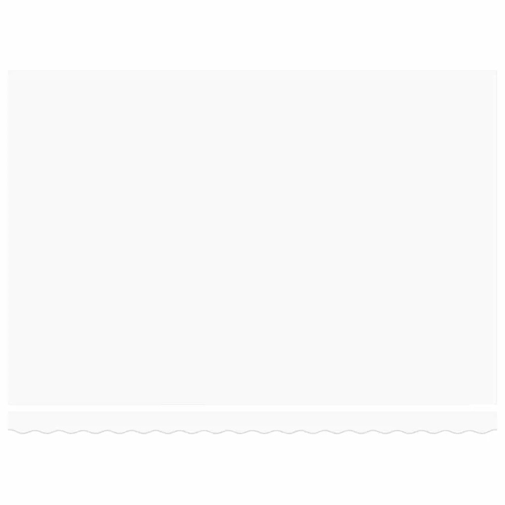 vidaXL Ύφασμα αντικατάστασης τέντας Λευκό 430 x 345 εκ. Πολυεστέρας