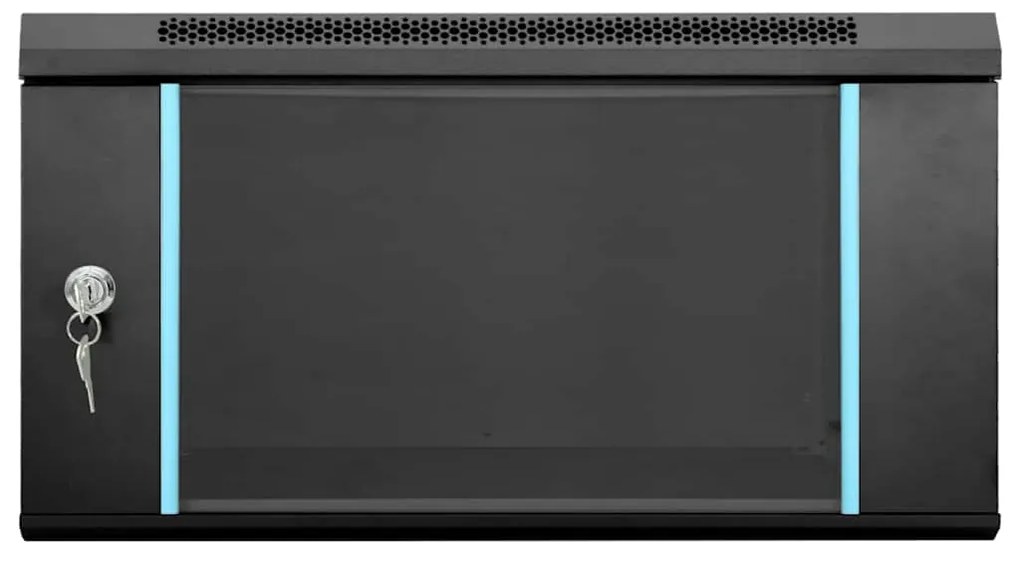 vidaXL Ντουλάπα δικτύου με αποθήκευση Μαύρο 53 x 60 x 30 εκ Ατσάλι