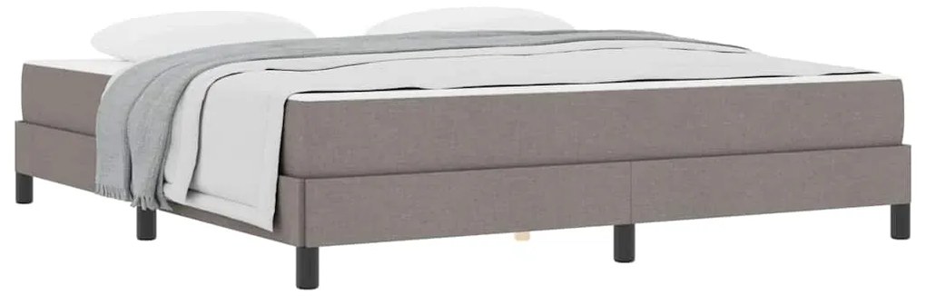vidaXL Κρεβάτι με ελατήρια με στρώμα Taupe 180 x 200 cm ύφασμα