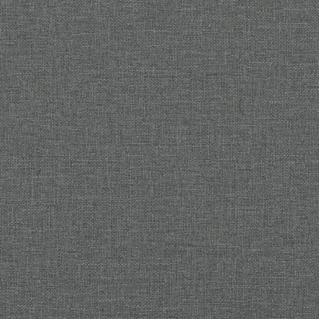 Πάγκος Τραπεζαρίας Σκούρο Γκρι 62 x 32 x 45 εκ. Ατσάλι / Ύφασμα - Γκρι