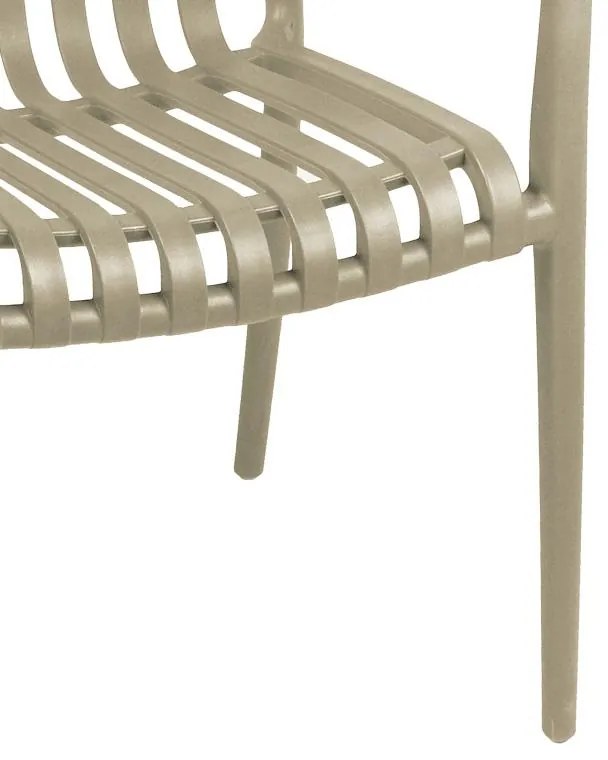 Καρέκλα - Πολυθρόνα Zoi C007 pp σε cappucino απόχρωση 58.5x54x80 εκ. 58.5x54x80 εκ.