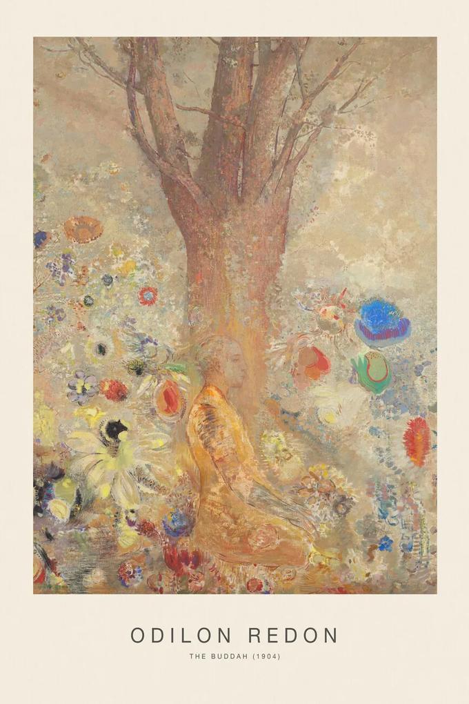 Εκτύπωση έργου τέχνης The Buddha (Vintage Spiritual Painting) - Odilon Redon, (26.7 x 40 cm)
