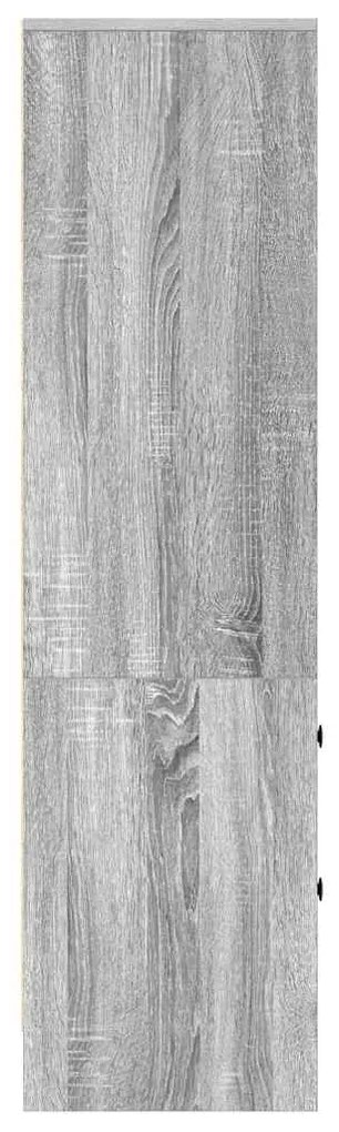 vidaXL Highboard με συρτάρι Γκρίζο Σονομα 45,5 x 34 x 127 εκ