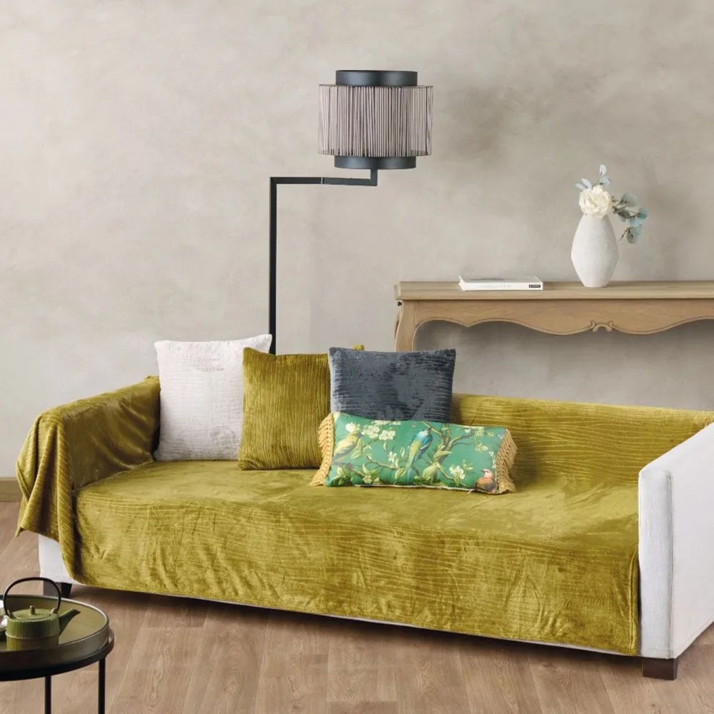 Ριχτάρι Kameron 36 Olive Kentia Τριθέσιο 180x280cm Πολυέστερ