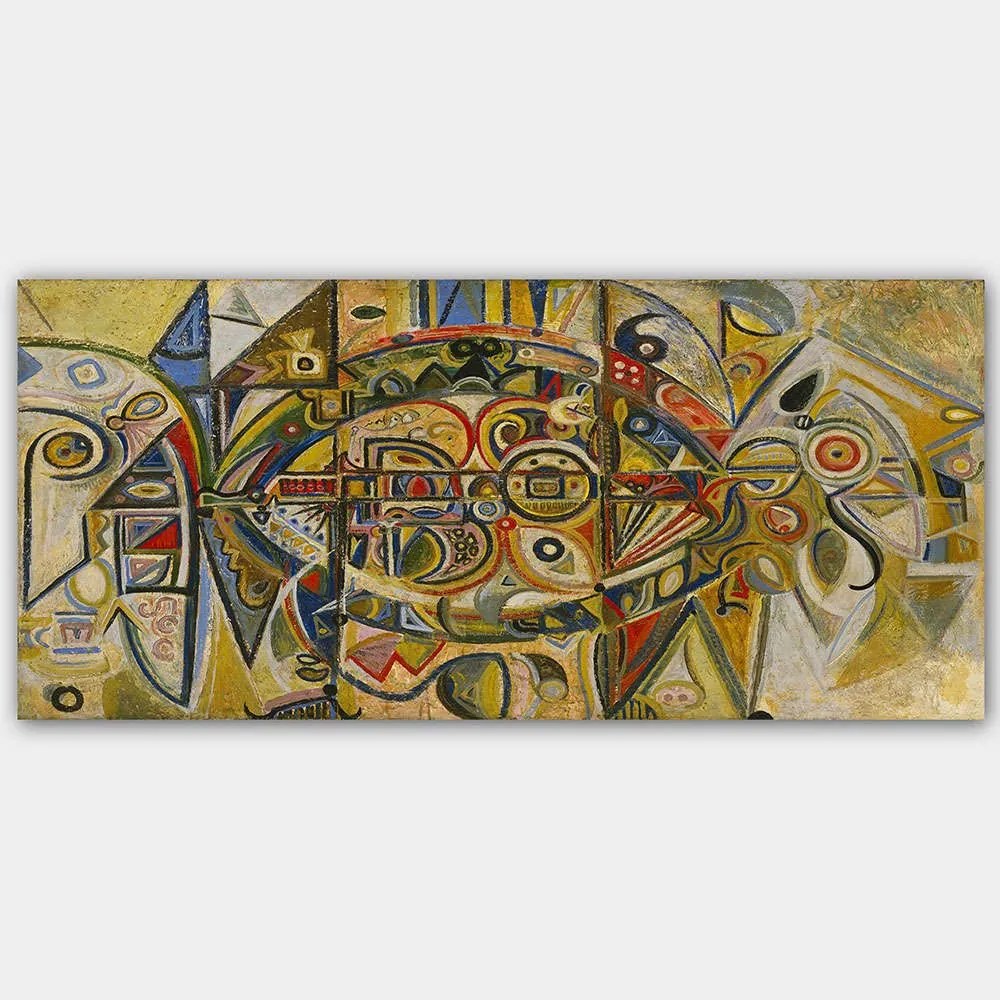 Πίνακας Καμβάς 451ERN1833 120x50cm Multi Wallity Horizontal Ξύλο, Καμβάς
