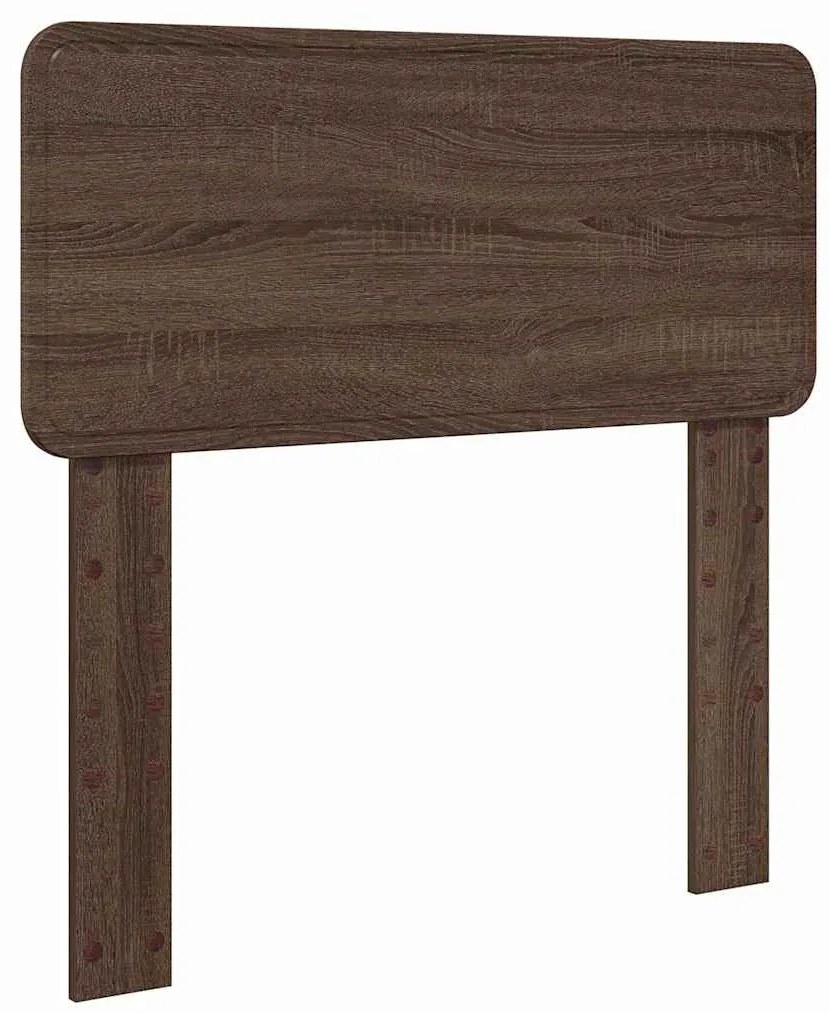 vidaXL Κεφαλάρι με κεφαλάρι Καφέ δρυς 90 cm Επεξεργασμένο ξύλο