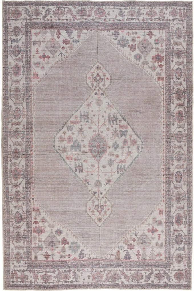 Χαλί Plumeria 5097-04 Beige-Multi Βιοκαρπέτ 120X180cm