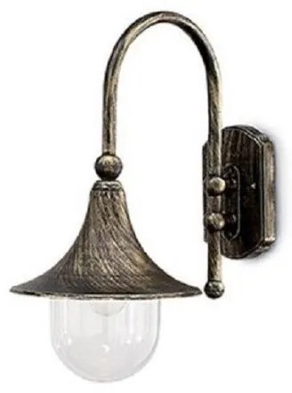 Φανάρι τοίχου CIMA AP1 αλουμινίου καφέ πατίνα Ideal Lux-24134-Καφέ 024134