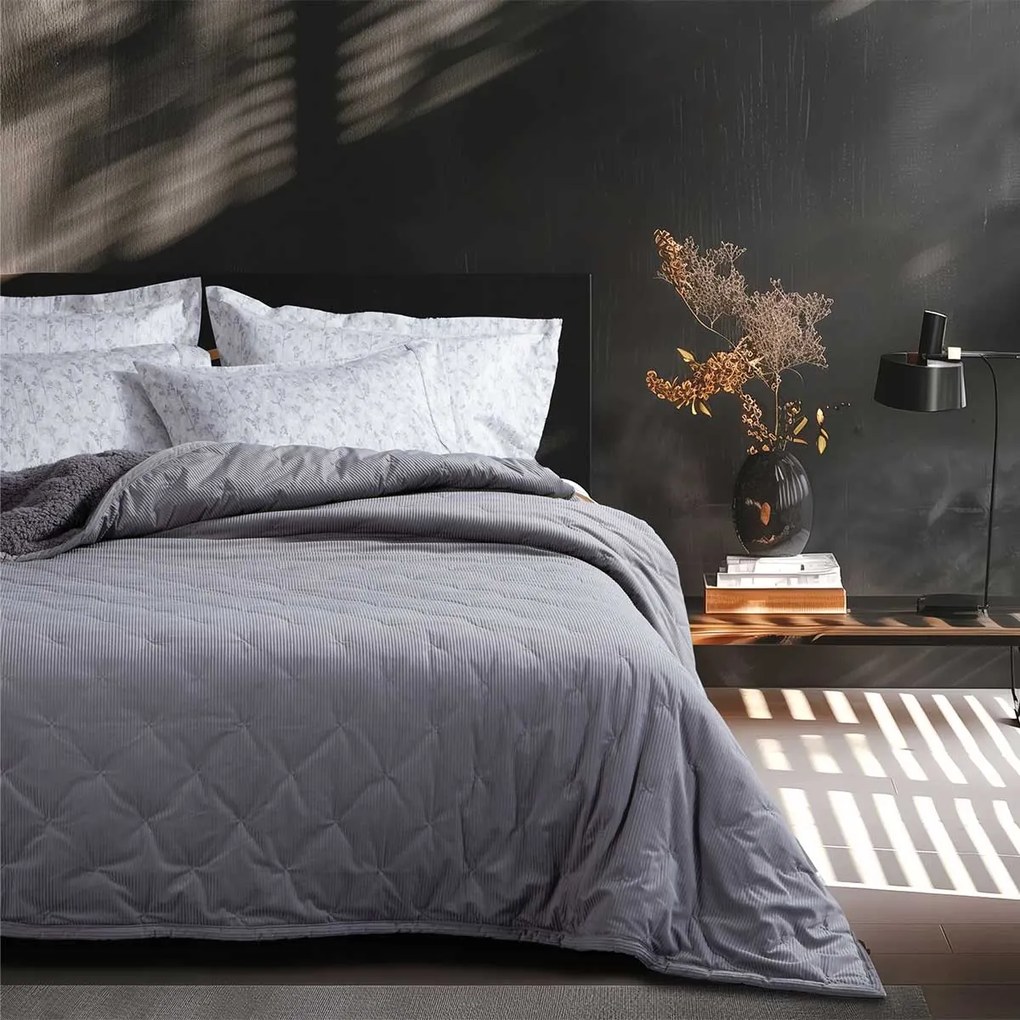 Κουβερτοπάπλωμα Υπέρδιπλο (230x240) Nef-Nef Homeware Elements Kotler Grey AW25