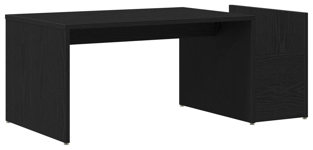 vidaXL Τραπεζάκι καφέ Μαύρο Δρυς 90x45x35 εκ. Από ξύλο