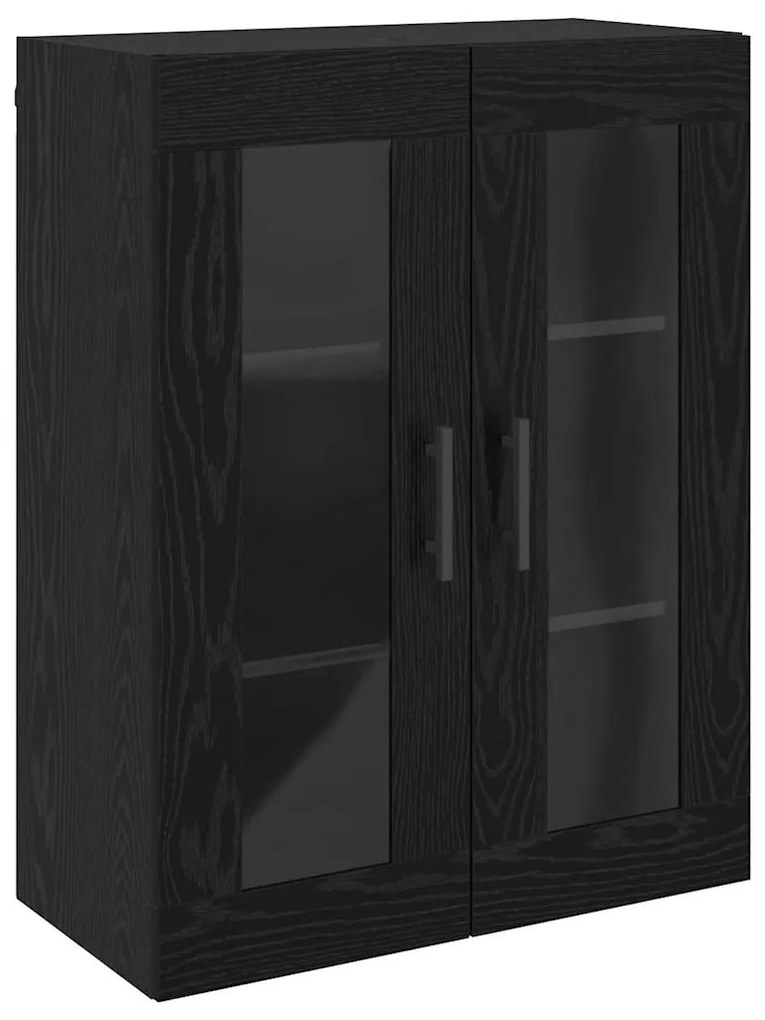 vidaXL Ντουλάπια Τοίχου Επιτοίχιο 2 pcs Μαύρη δρυς 69.5 x 34 x 90 εκ.