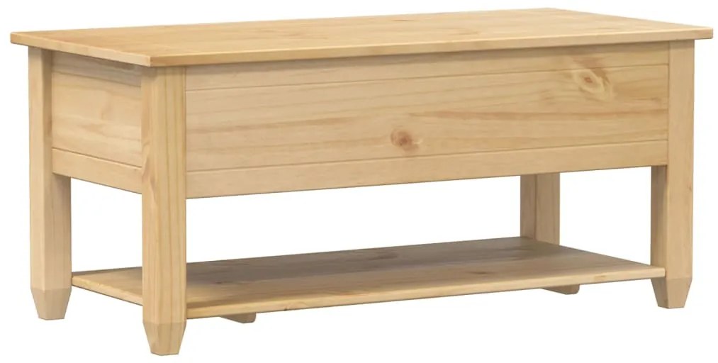 vidaXL Τραπεζάκι Corona Με Συρτάρια 100x48x45 εκ. Μασίφ Ξύλο Πεύκου