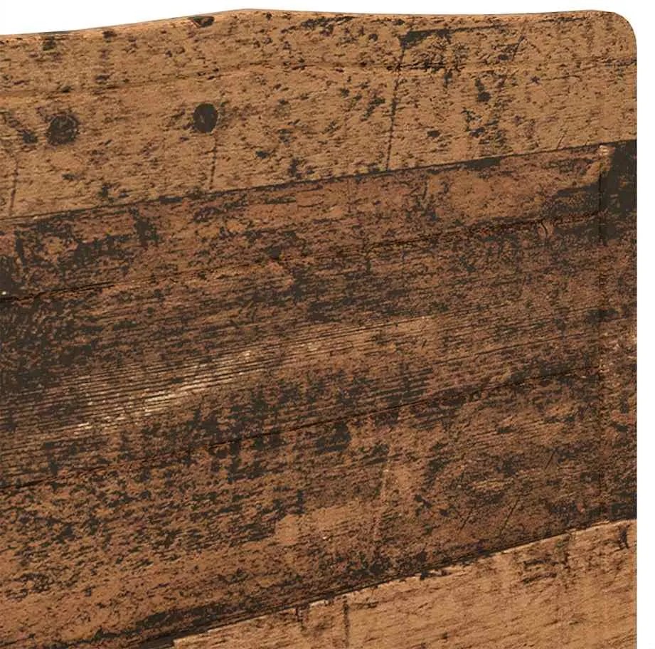 vidaXL Κεφαλάρι με κεφαλάρι Παλιό Ξύλο 135 cm Επεξεργασμένο ξύλο