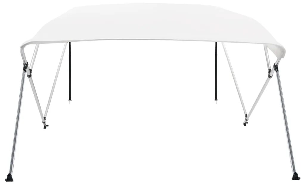 vidaXL Τέντα Σκάφους με 4 Αψίδες Λευκή 243 x 180 x 137 εκ.