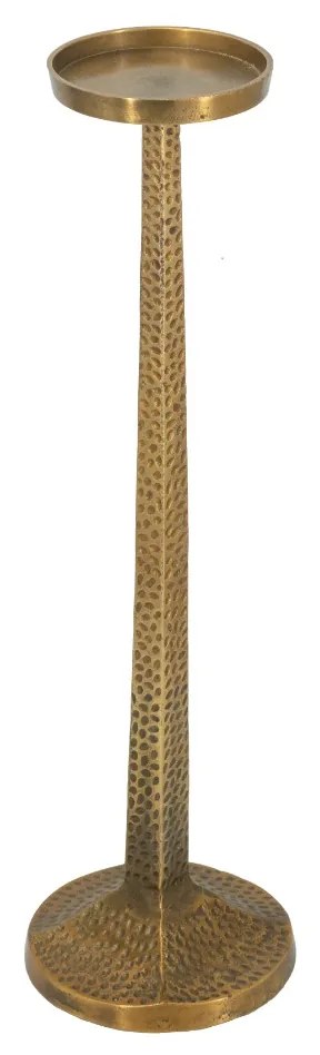Artekko Nail Κηροπηγιο Μεταλλικό Χρυσό (18.4x18.4x63.5)cm Artekko 86862