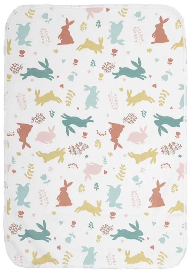 Σελτεδάκι Βρεφικό Bunny Multi Nima 55x75cm 100% Βαμβάκι