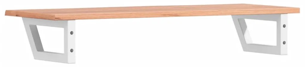 vidaXL Ράφι Νιπτήρα Τοίχου από Ατσάλι / Μασίφ Ξύλο Δρυός