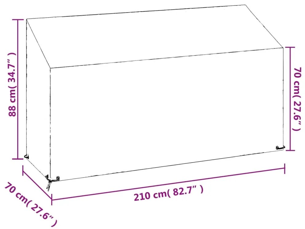 ΚΑΛΥΜΜΑ ΠΑΓΚΑΚΙΟΥ ΜΕ 12 ΚΡΙΚΟΥΣ 210X70X70/88 ΕΚ. ΠΟΛΥΑΙΘΥΛΕΝΙΟ 319341