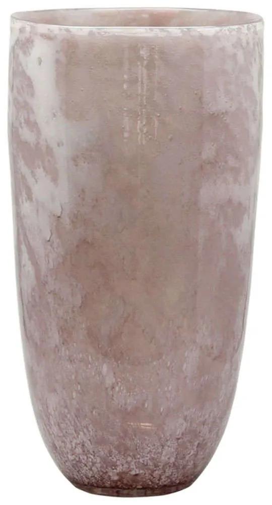 Βάζο Φυσητό Φυσαλίδες 15-00-23915 Φ20x35,5cm Somon-White Marhome Γυαλί