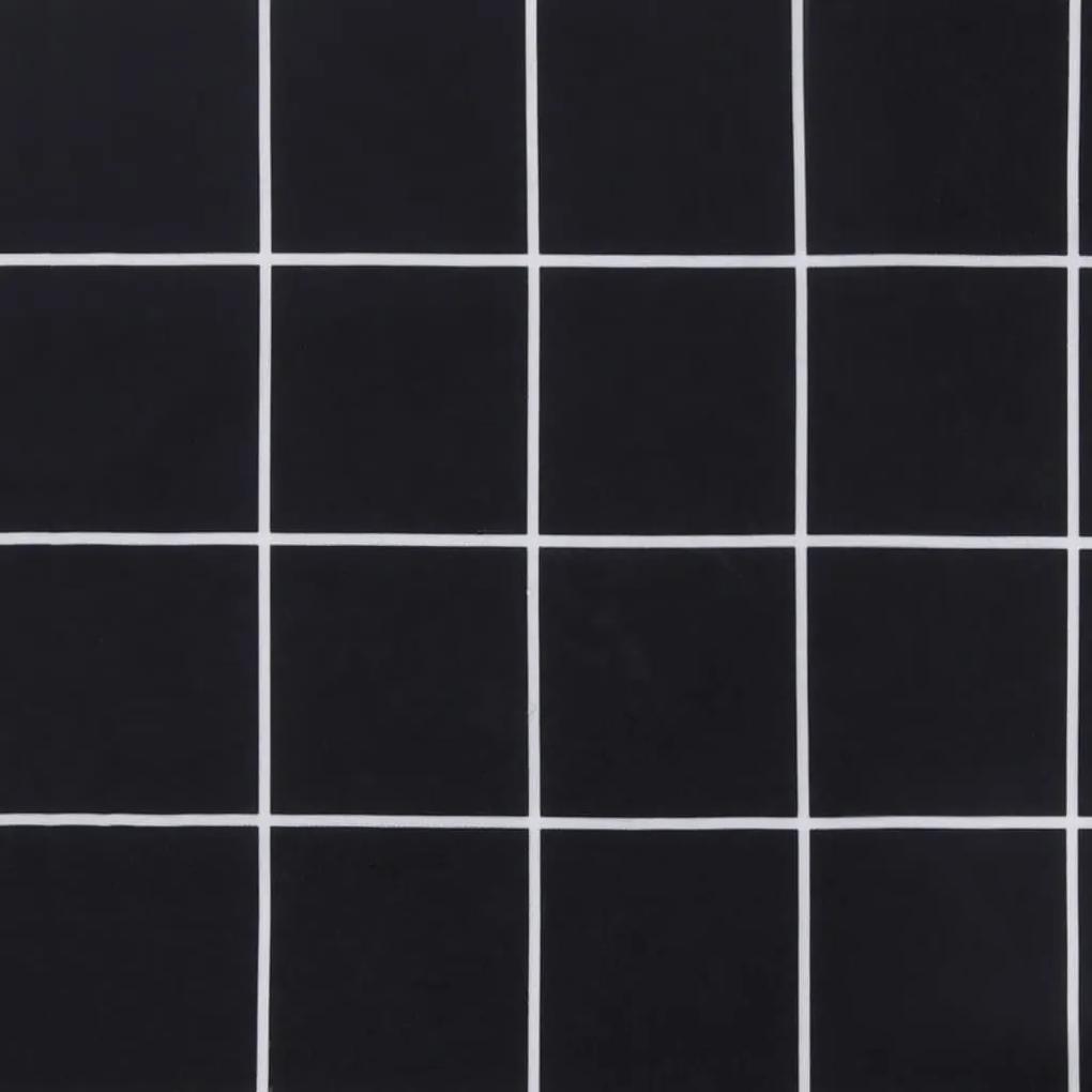 Μαξιλάρι Παλέτας Μαύρο Καρό 58 x 58 x 10 εκ. Ύφασμα Oxford - Μαύρο