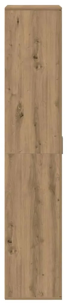 vidaXL Ψηλή Ντουλάπα artisan δρυς 80 x 35 x 180 εκ Επεξεργασμένο ξύλο