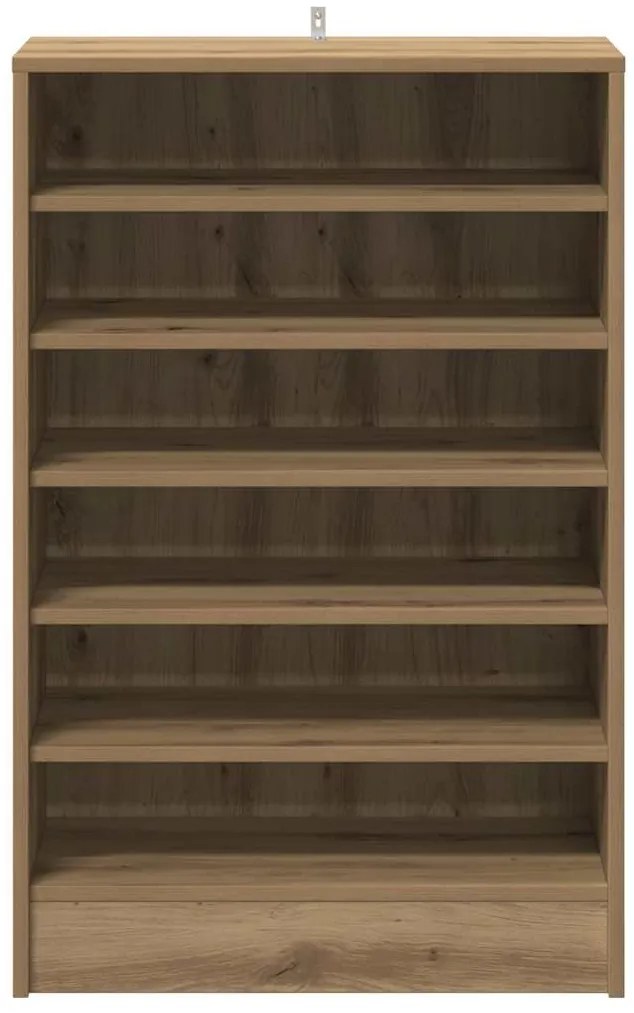 vidaXL Παπουτσοθήκη Αρτισιανή Δρυς 60x35x92 εκ. Επεξεργασμένο Ξύλο