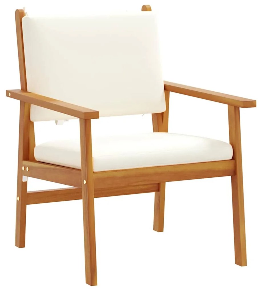 vidaXL Σετ Καναπέ Κήπου 6 pcs Καφέ 45 x 45 x 38 εκ. Μασίφ ξύλο ακακίας