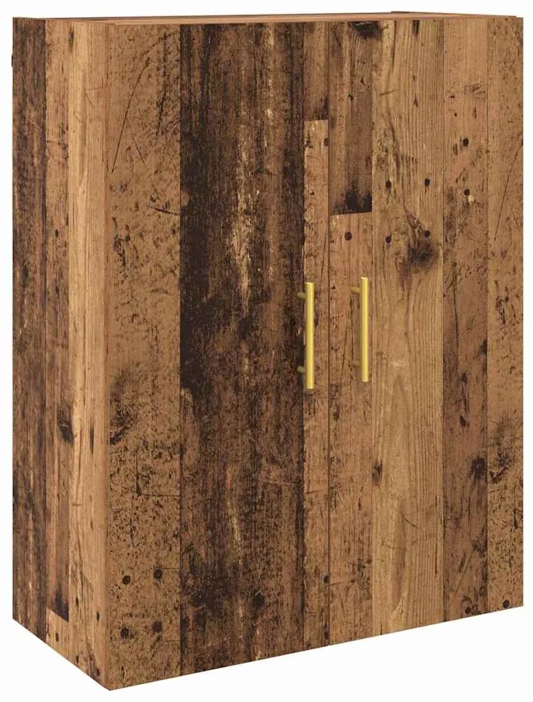 vidaXL Ντουλάπια Τοίχου 2 pcs Παλαιό ξύλο 69.5 x 34 x 90 εκ.