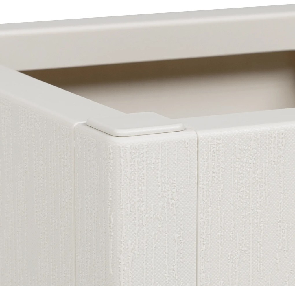 vidaXL Γλάστρα κήπου vitaXL λευκή 36x36x35 εκ PP