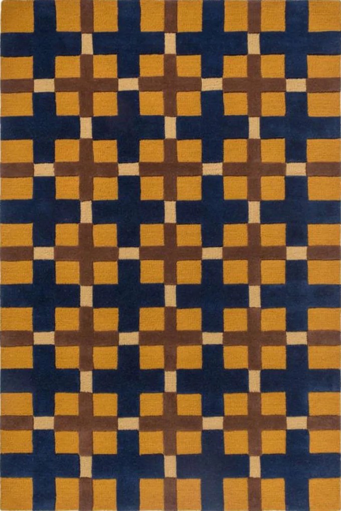 Χαλί Décor Milano 097806 Golden Ochre Blue Brink &amp; Campman 160X230cm