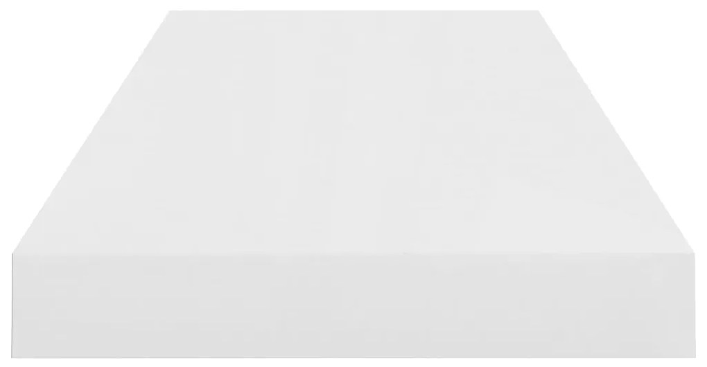 vidaXL Ράφια Τοίχου Γυαλιστερά Άσπρα 2 Τεμάχια 60x23,5x3,8 εκ. MDF