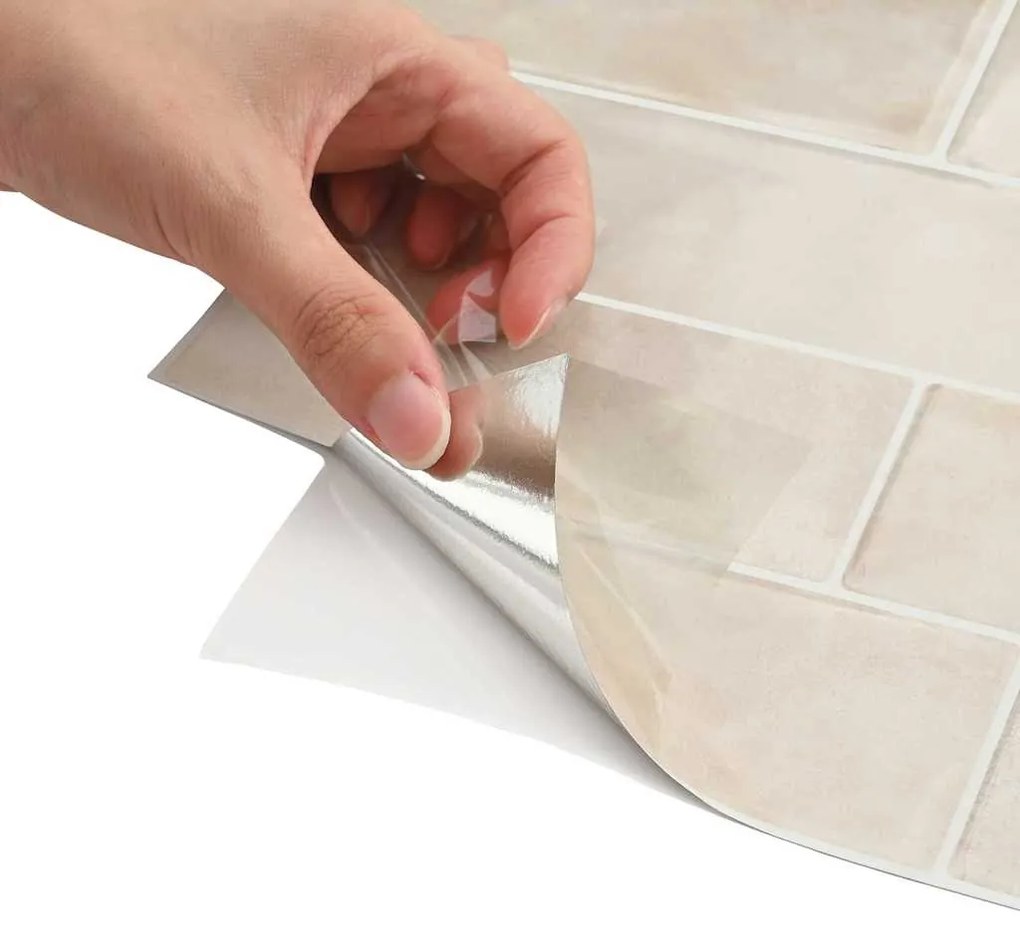 vidaXL Πλακάκι Subway 20 pcs Μπεζ Μάρμαρο 29 x 21 εκ