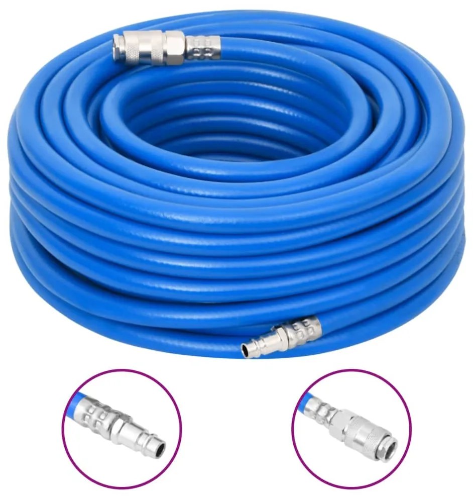 vidaXL Εύκαμπτος Σωλήνας Αέρα Μπλε 50 μ./0,7&quot; από PVC