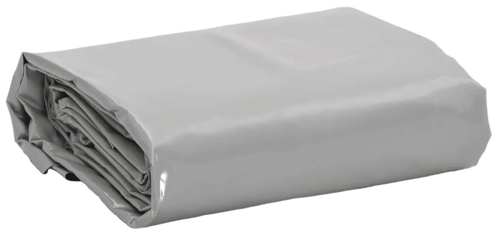 vidaXL Μουσαμάς Γκρι 650 γρ./μ.² 4x6 μ.