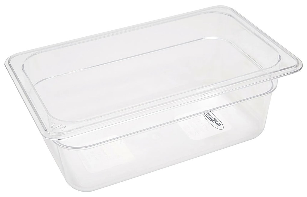 Gastronorm Container - 1/4 GN - 10cm Deep - Polycarbonate