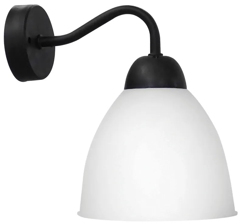 Απλίκα Τοίχου Heronia Ovo 31-1192 Black/White