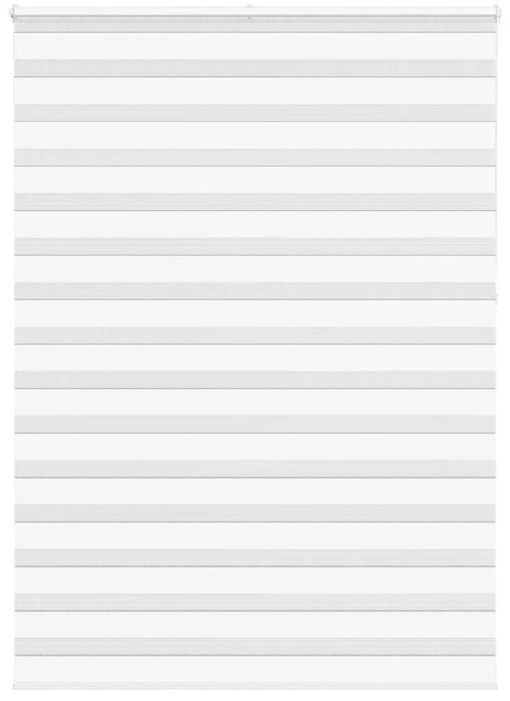 vidaXL Ζέβρα τυφλή Λευκό Πλάτος υφάσματος 155,9 εκ. Πολυεστέρας