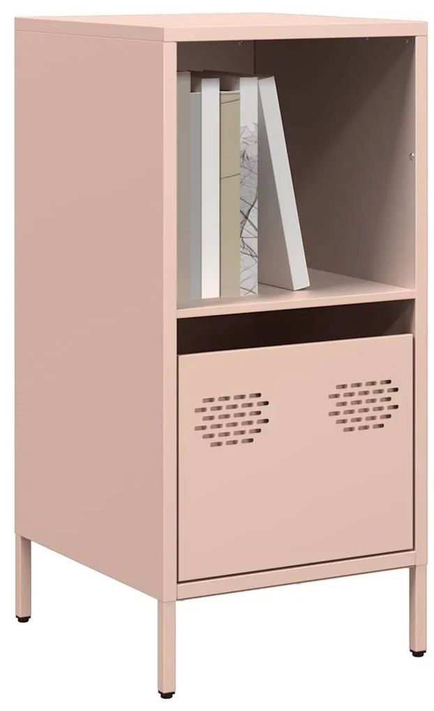 vidaXL Ντουλάπι Ροζ 35x39x73,5 εκ. από Χάλυβα Ψυχρής Έλασης