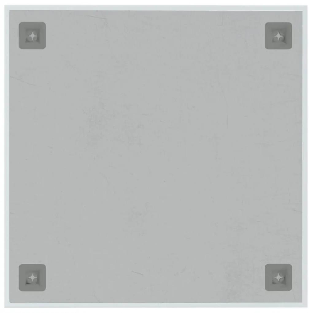 Πίνακας Επιτοίχιος Μαγνητικός Λευκός 40 x 40 εκ. Ψημένο Γυαλί - Λευκό