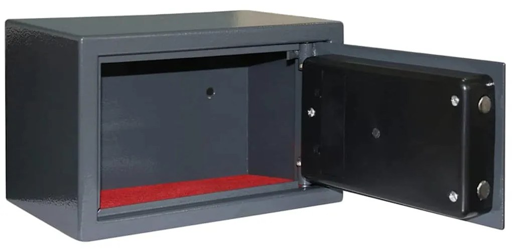 vidaXL Ψηφιακό Ασφαλές Σκούρο γκρι 31 x 20 x 20 εκ. Ατσάλι