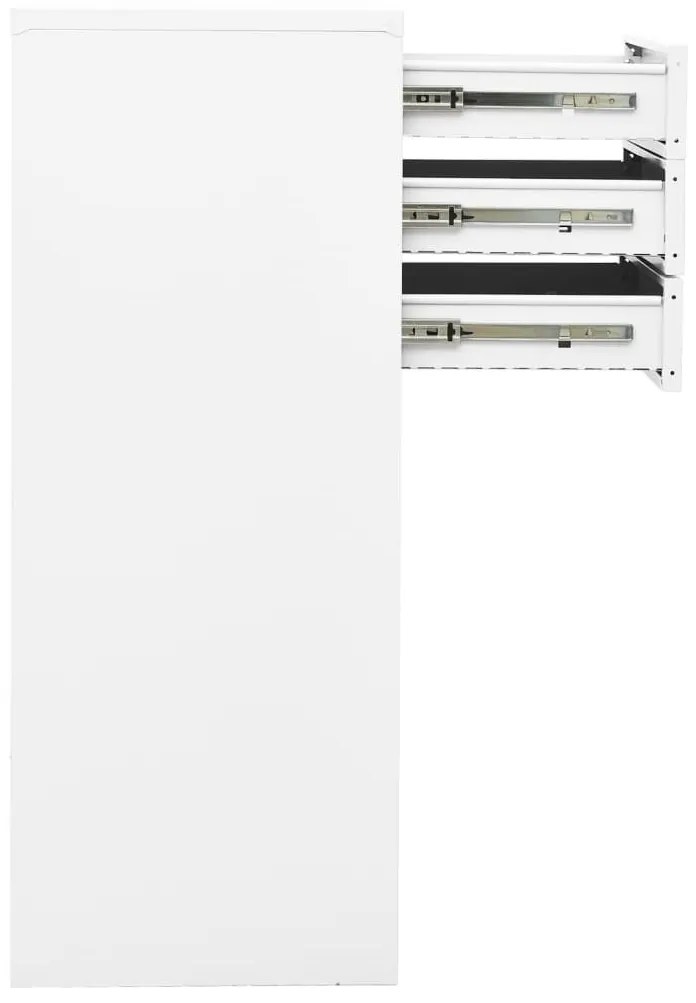 Ντουλάπα Γραφείου Λευκή 90 x 40 x 102 εκ. Ατσάλινη - Λευκό