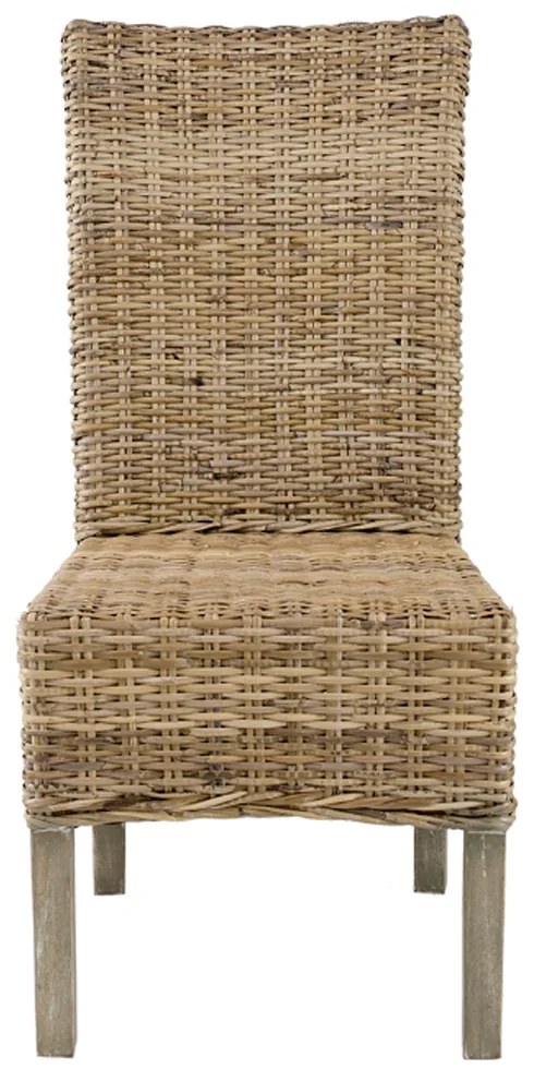 Artekko Rattan Καρέκλα Ξύλο Ρατάν σε Φυσική Απόχρωση (48x62x103)cm