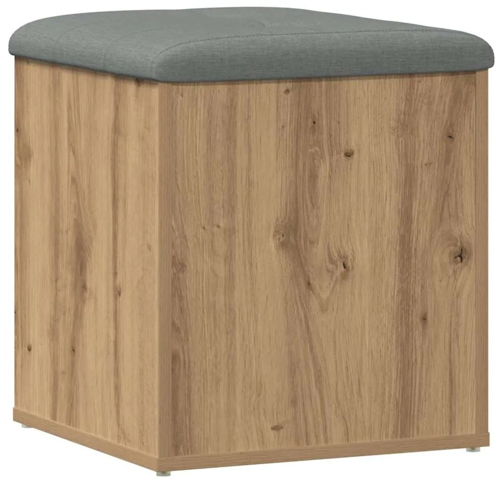 vidaXL Πάγκος αποθήκευσης Artisan Oak 42x42x45 cm Κατασκευασμένο ξύλο