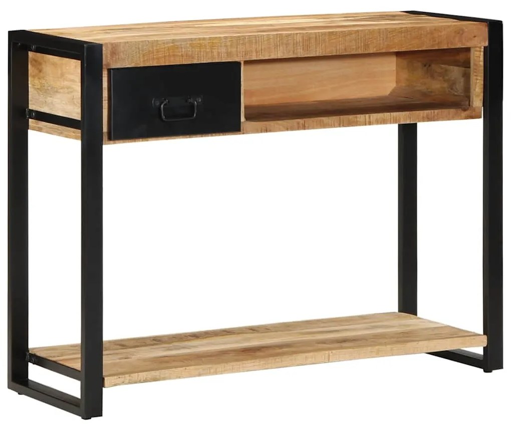 vidaXL Τραπέζι κονσόλας 100x35x75 cm Στερεό ακατέργαστο ξύλο Mango