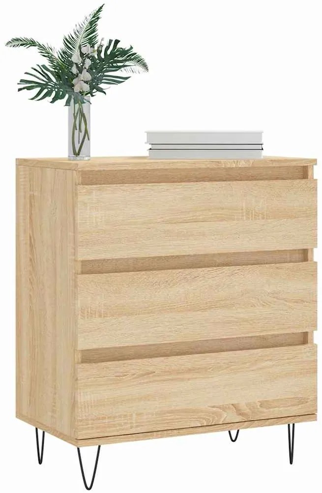 vidaXL Συρταριέρα Sonoma Δρυς 60x35x70 εκ. Επεξεργασμένο Ξύλο