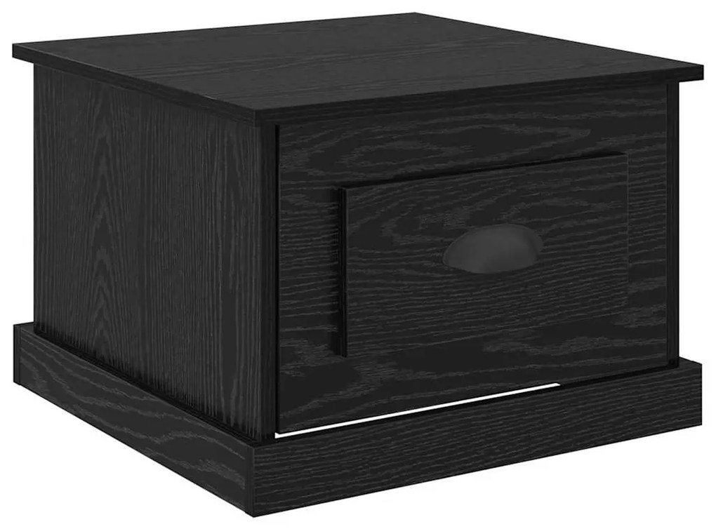 vidaXL Τραπεζάκι σαλονιού with Drawer Μαύρη δρυς 50 x 50 x 35 cm