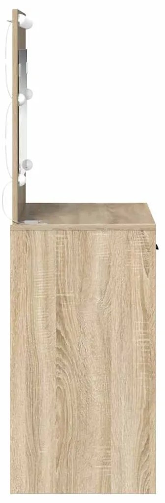 vidaXL Κομοδίνο Sonoma Δρυς 78.5 x 41 x 135 εκ Επεξεργασμένο ξύλο