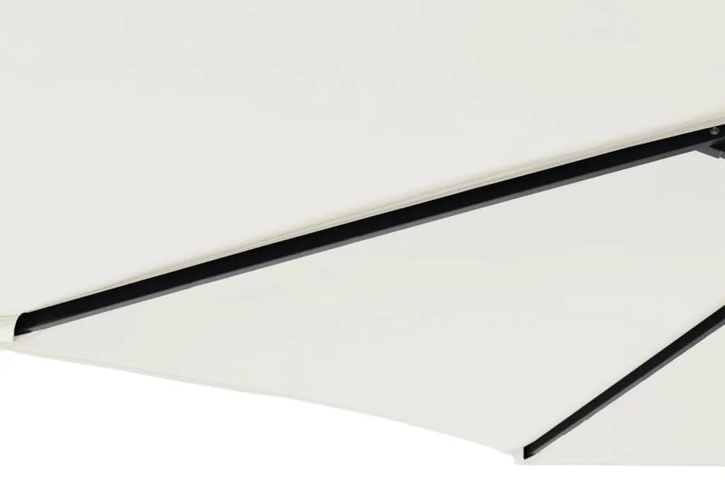 Ομπρέλα Κήπου με Ατσάλινο Ιστό Λευκή 225x225x212 εκ. - Λευκό